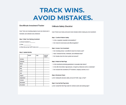 First Investment Fast-Track Kit: Go from Confused to Confident Investor in 60 Minutes